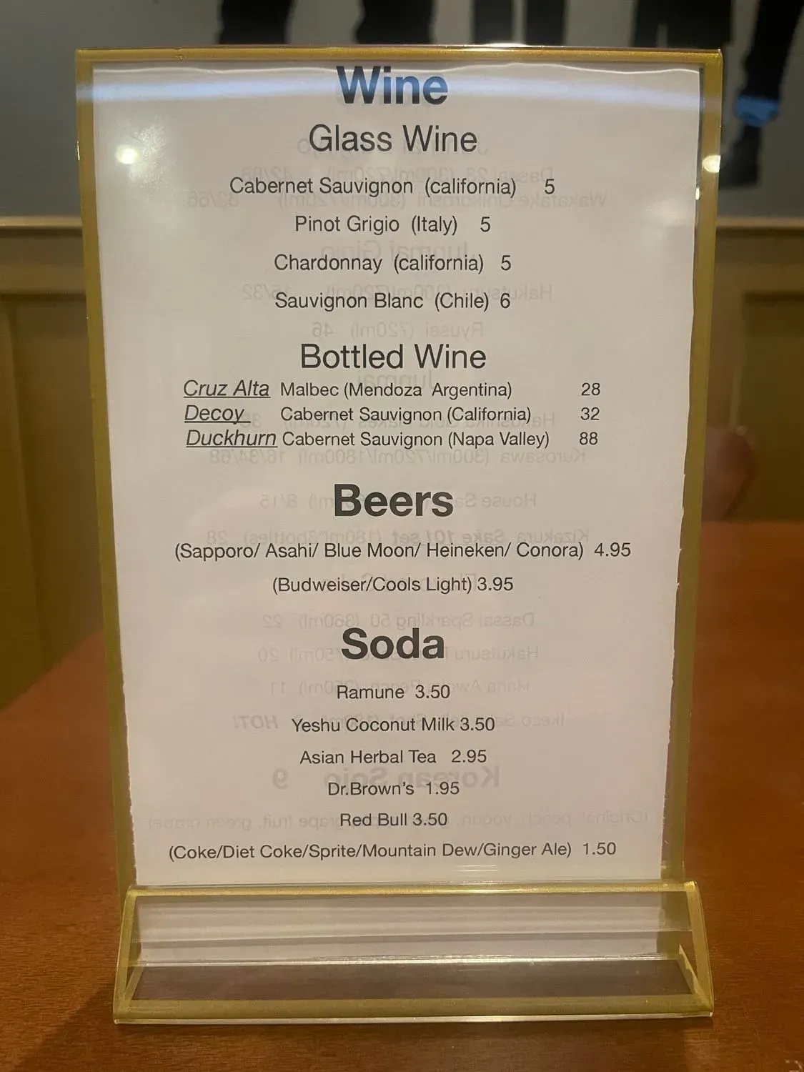 Menu 4