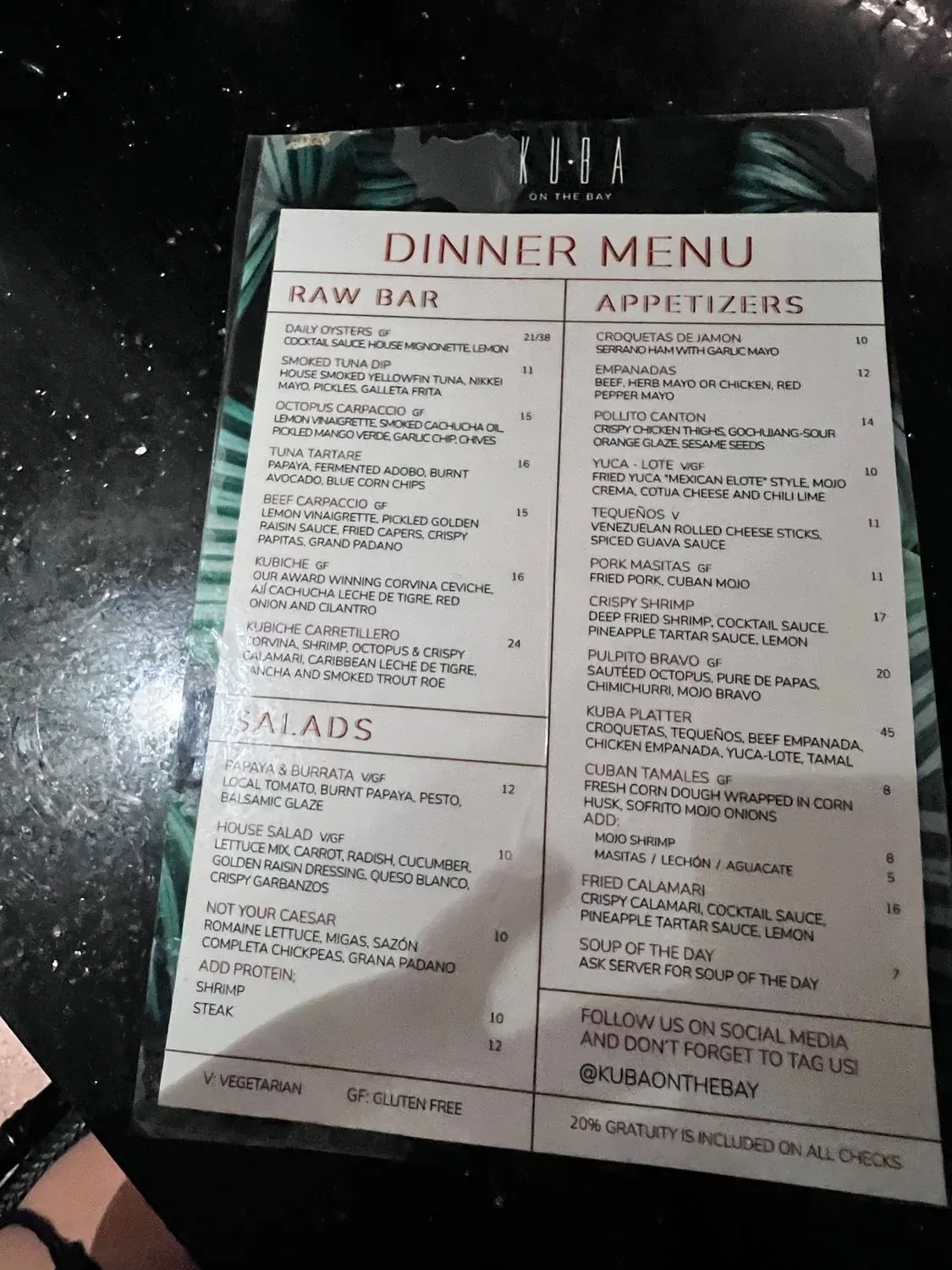 Menu 6