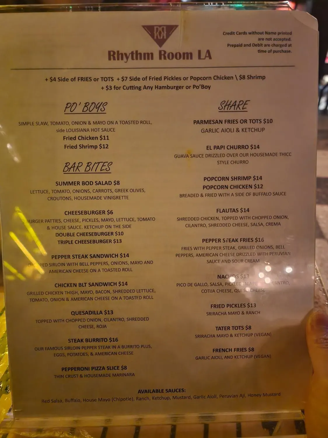 Menu 1