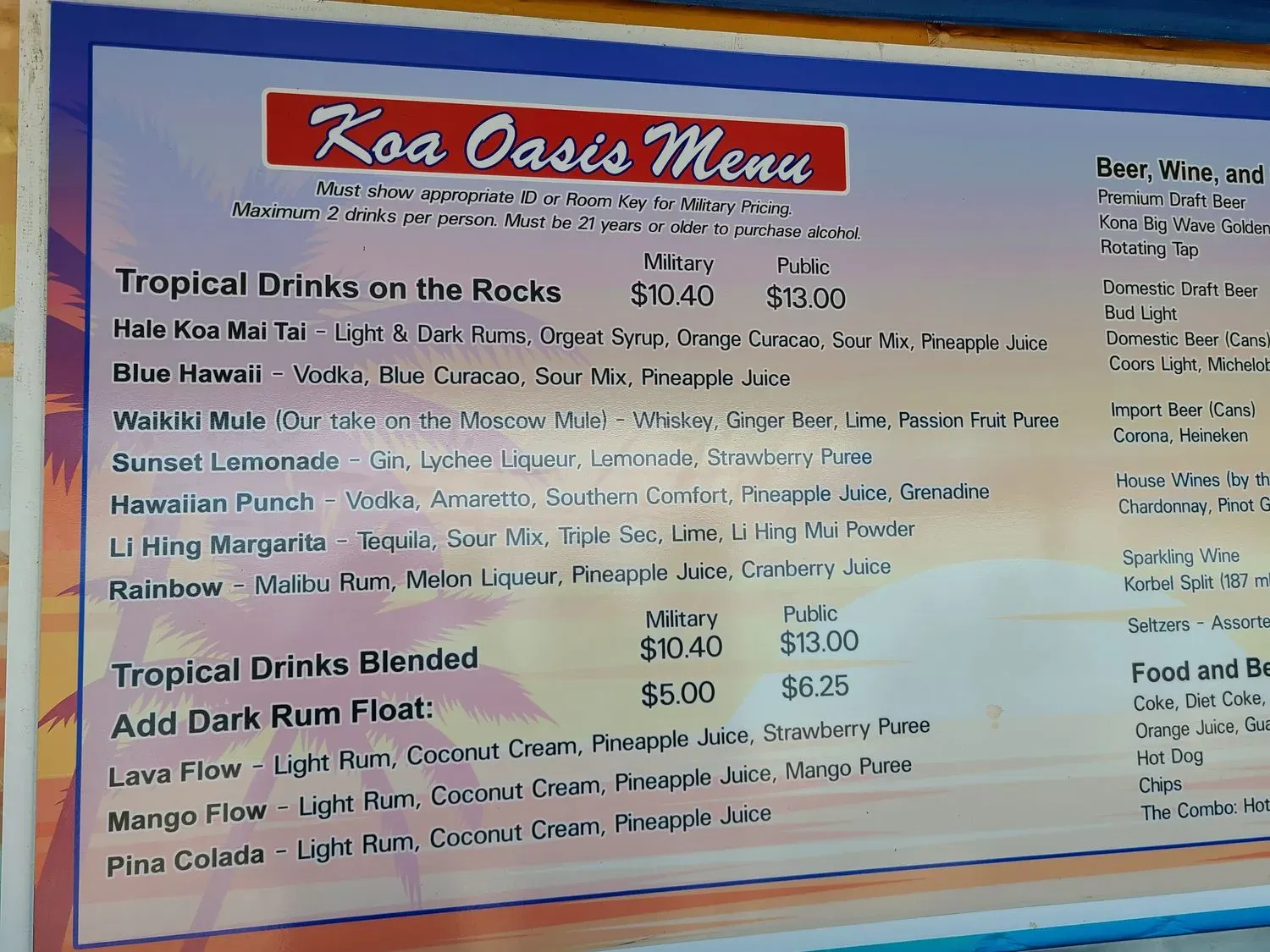 Menu 5