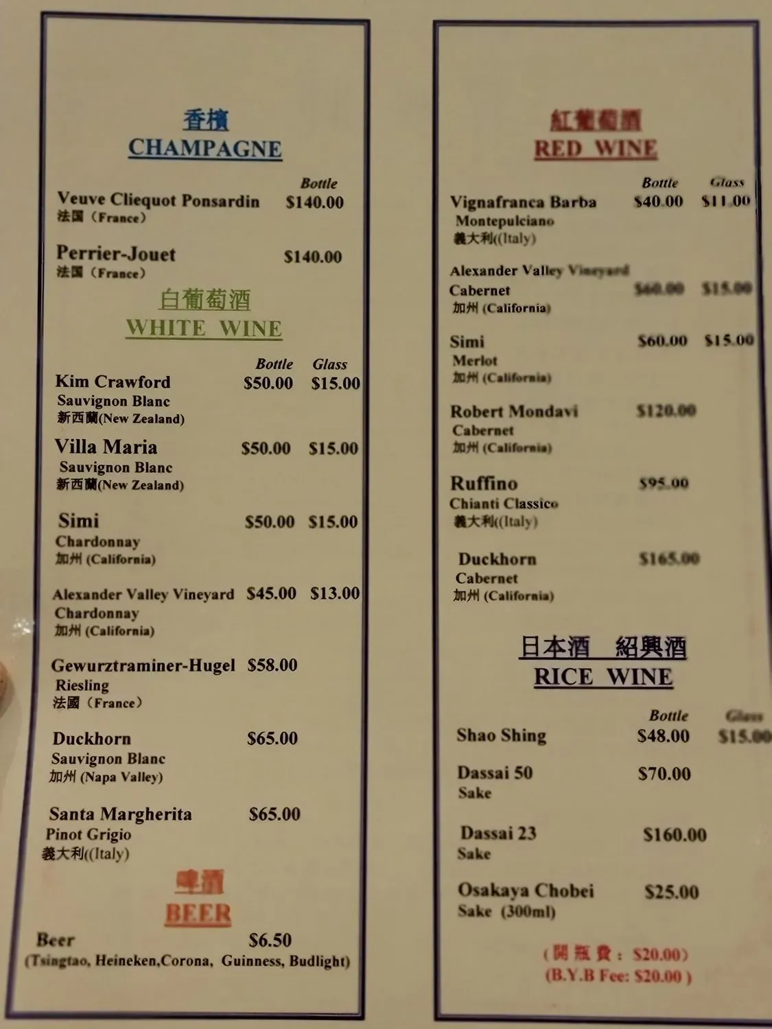 Menu 6