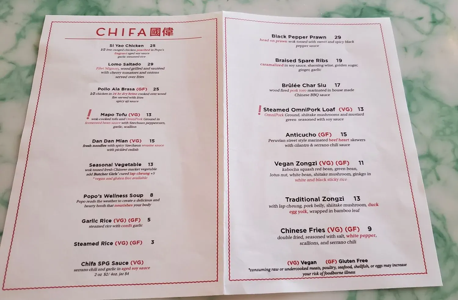 Menu 1