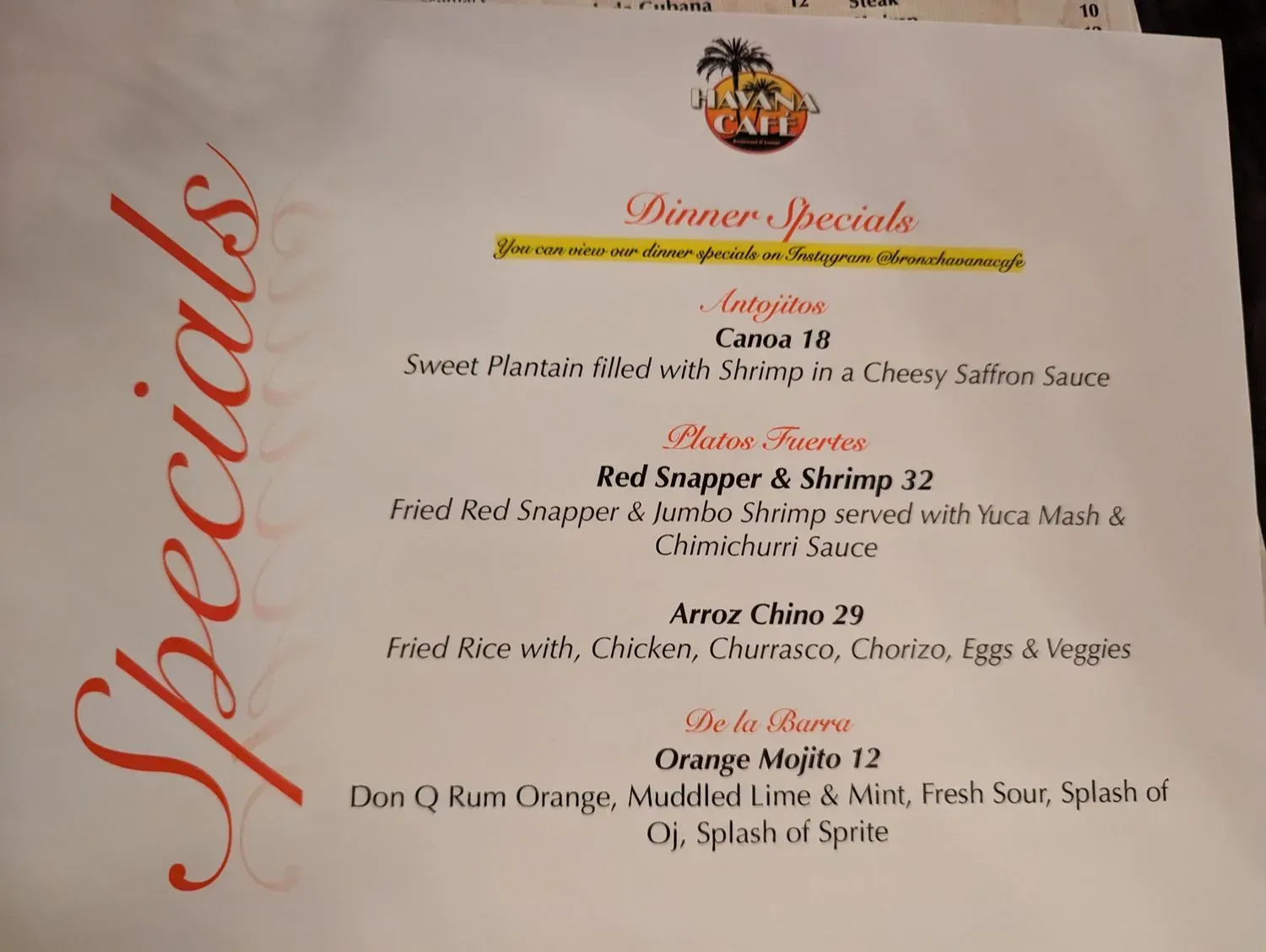 Menu 5