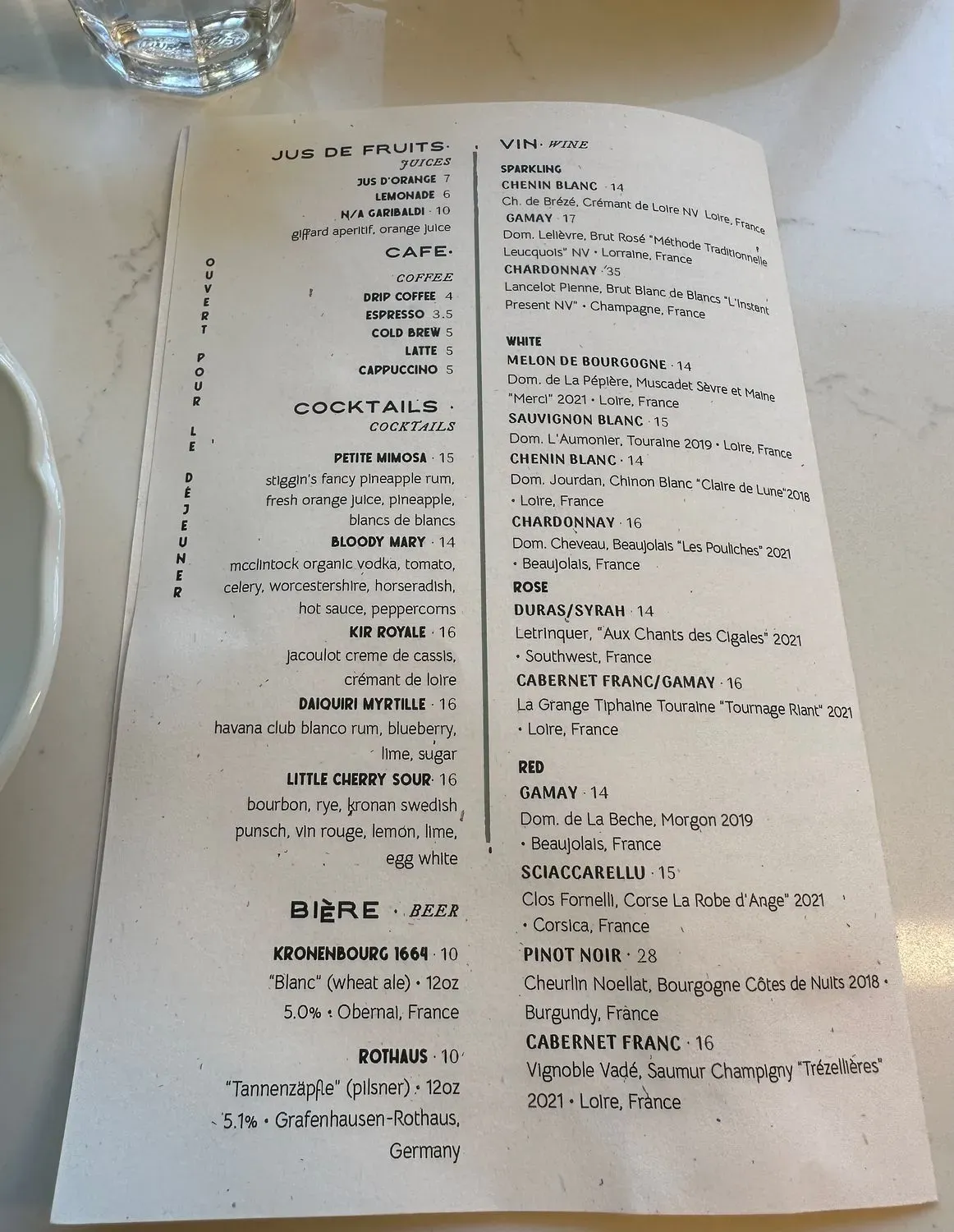 Menu 5