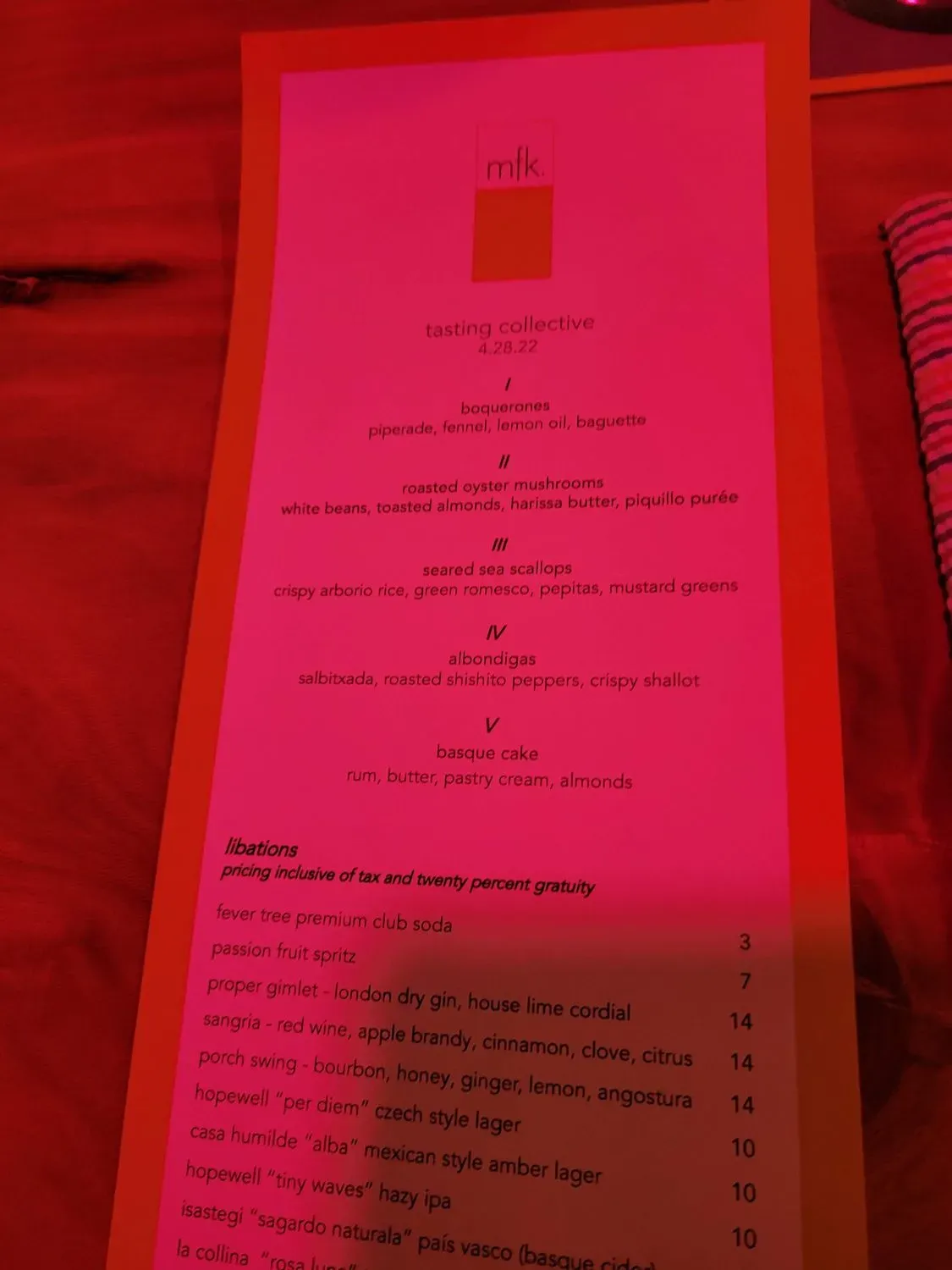 Menu 2