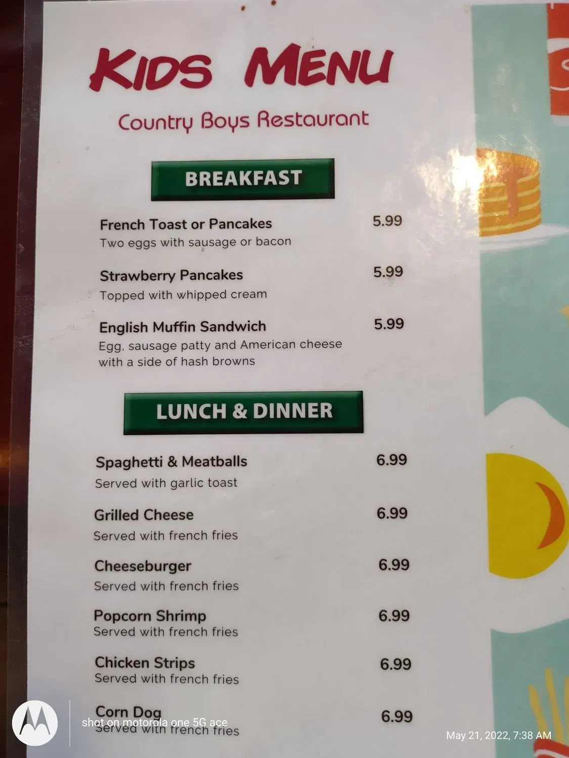 Menu 5