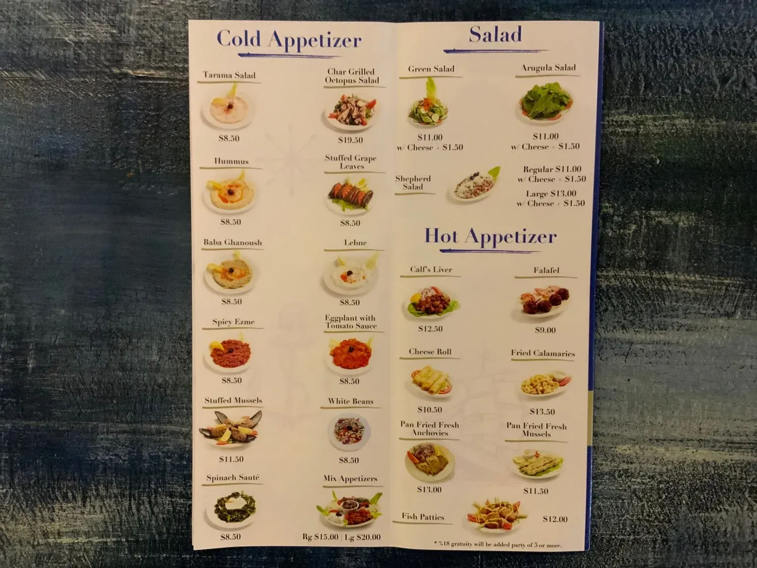 Menu 5