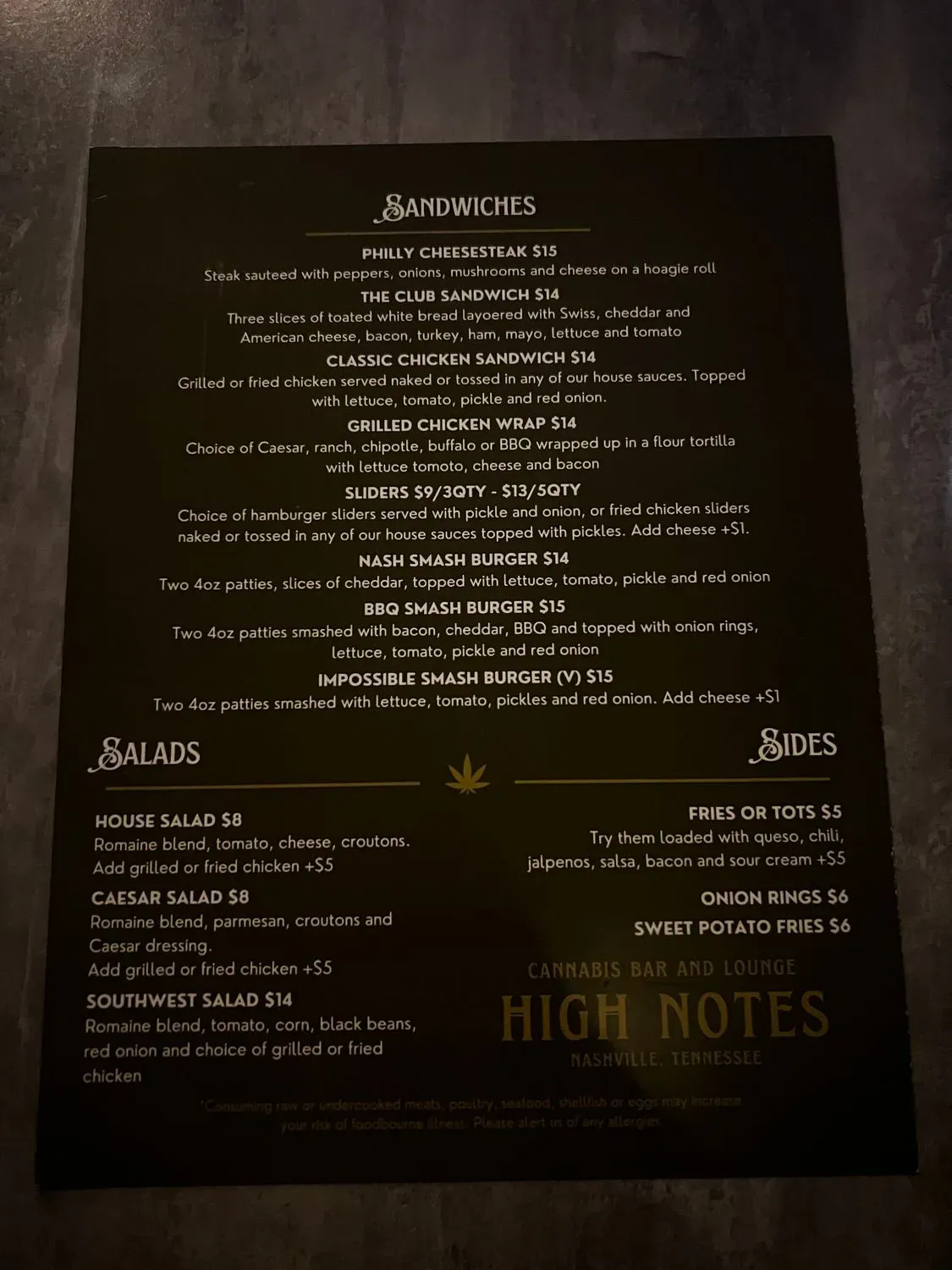 Menu 1