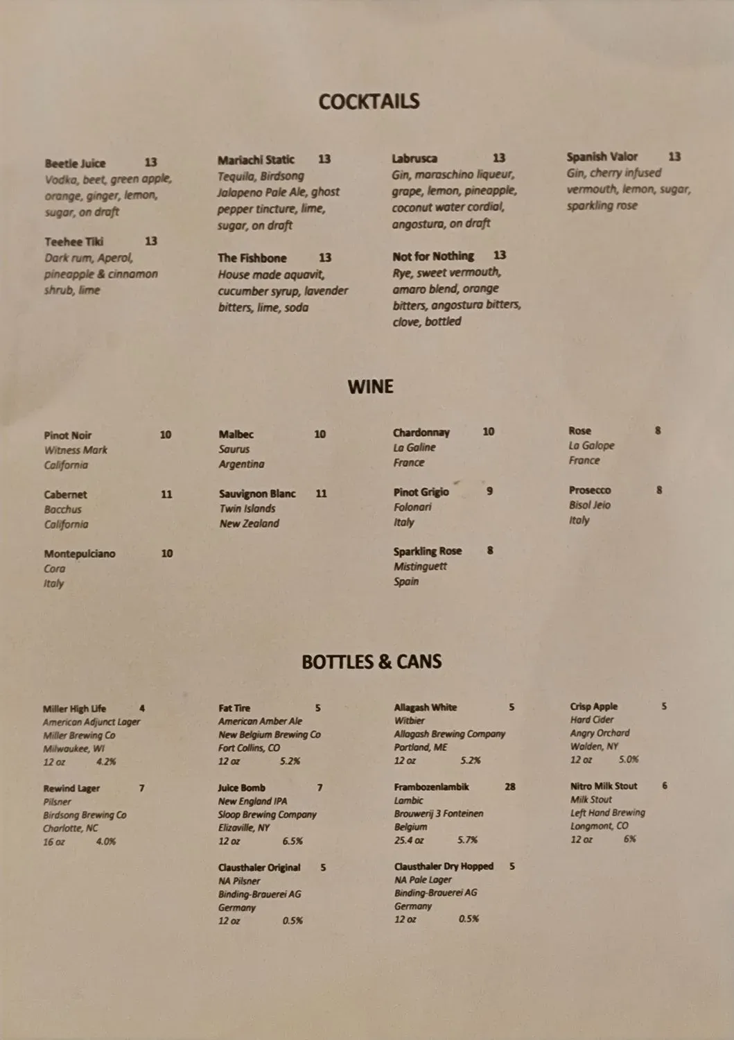 Menu 2