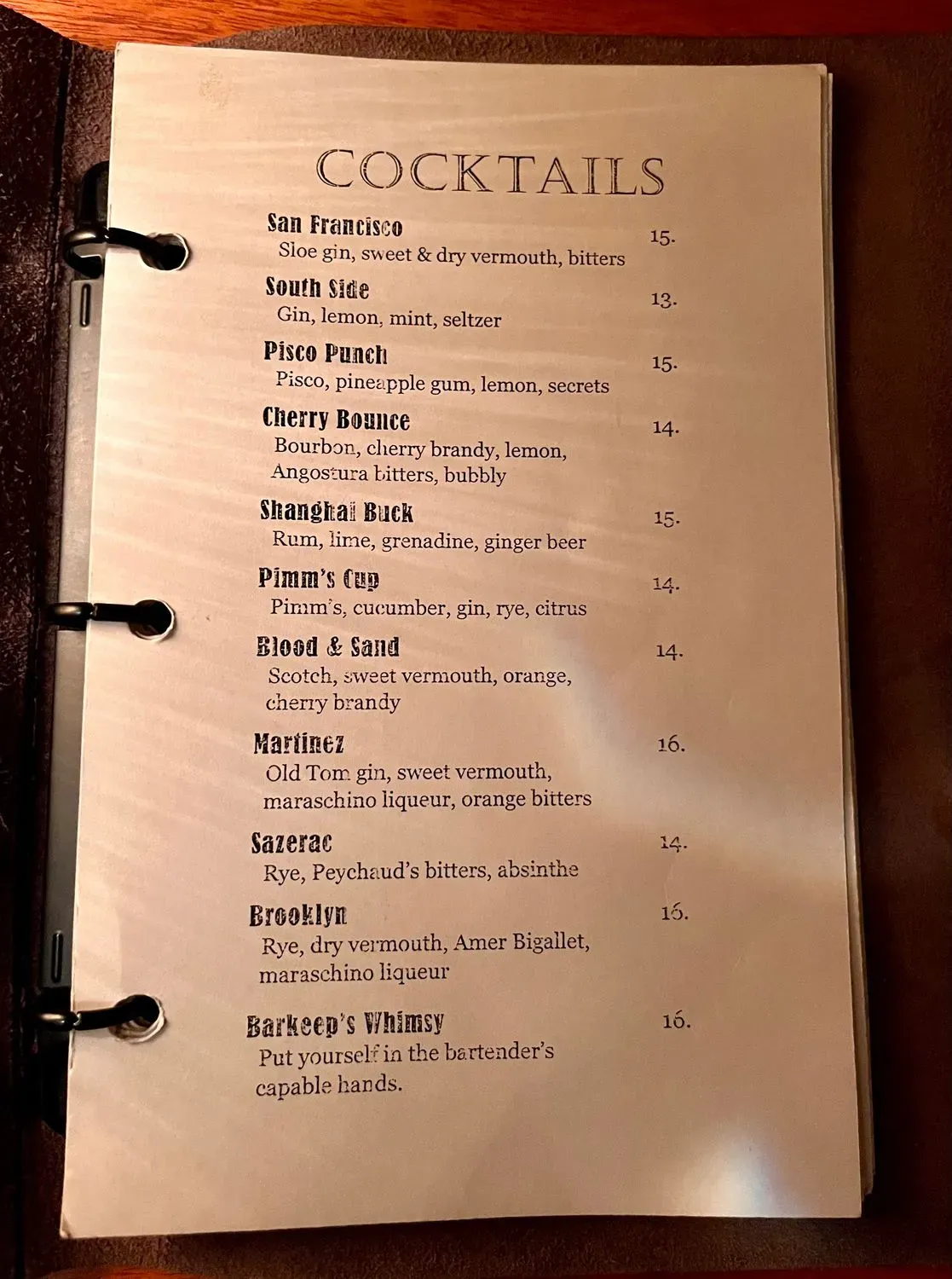 Menu 6