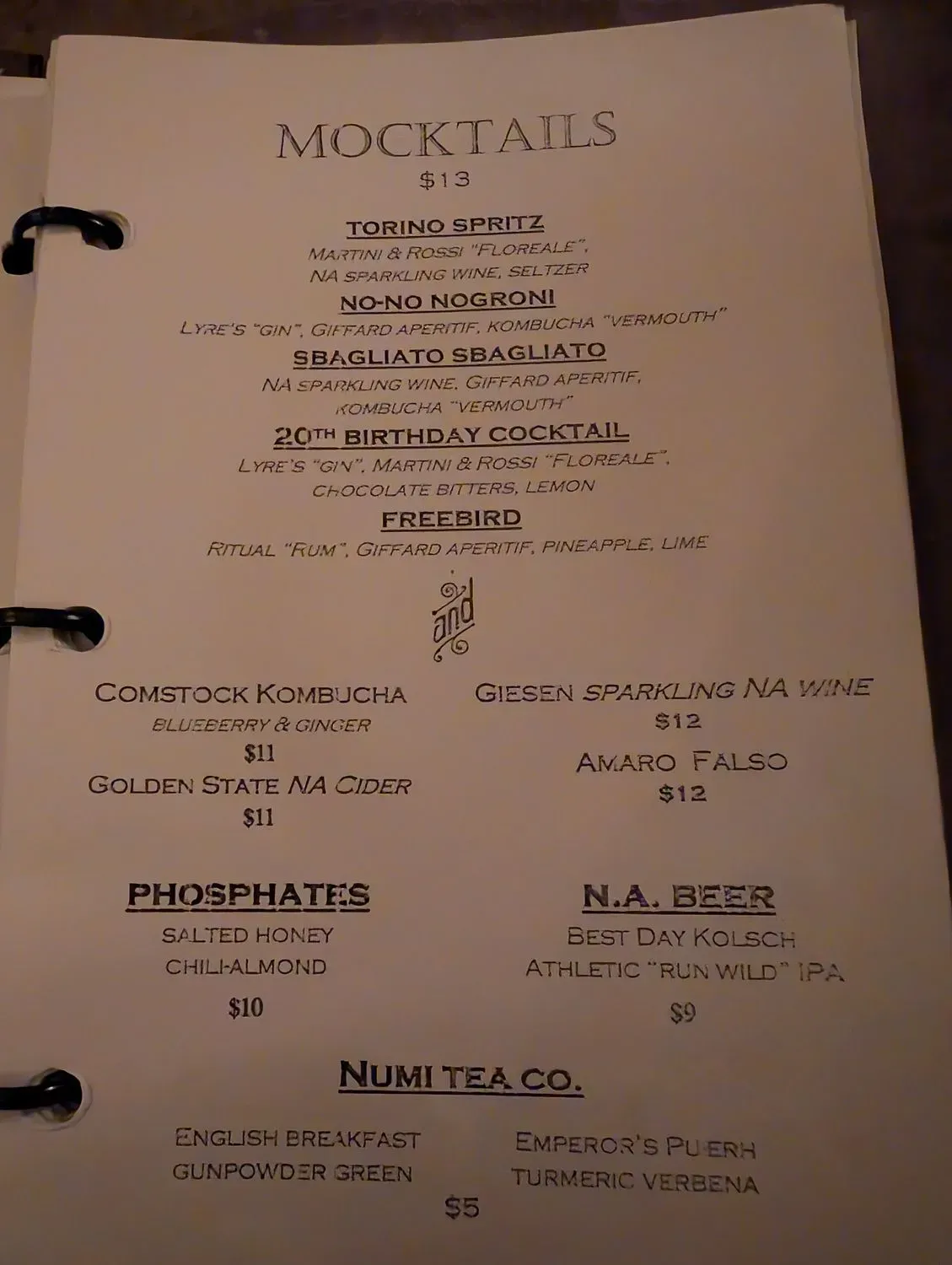 Menu 2