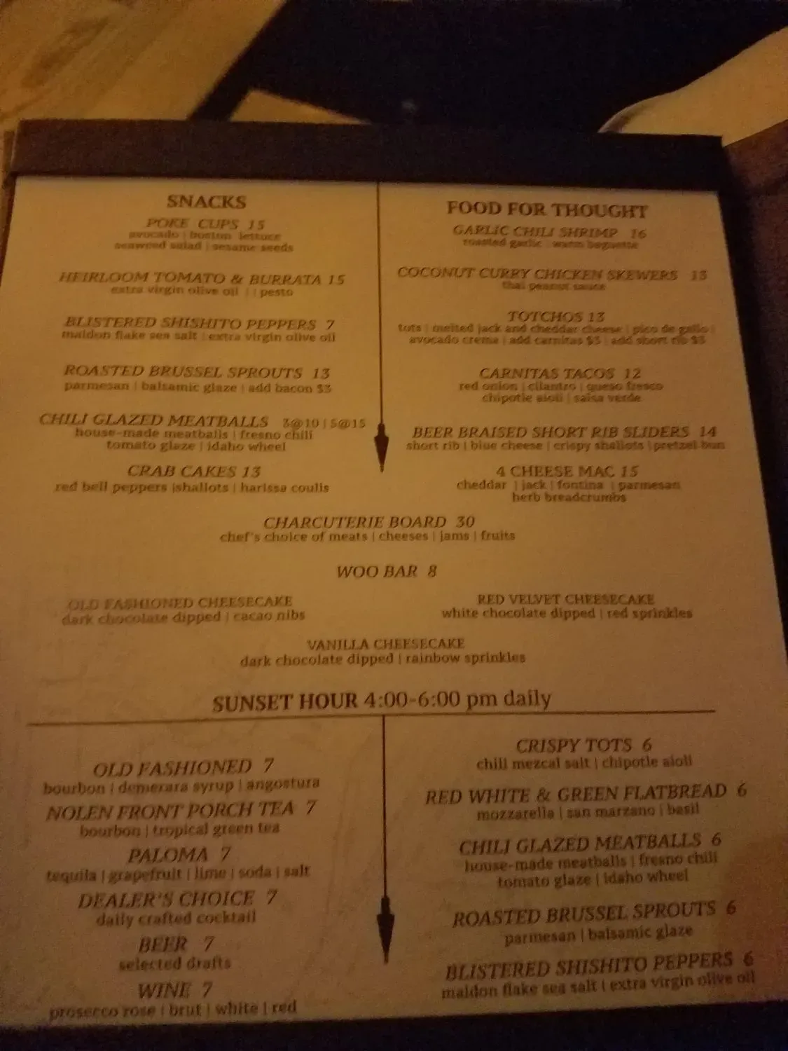 Menu 5