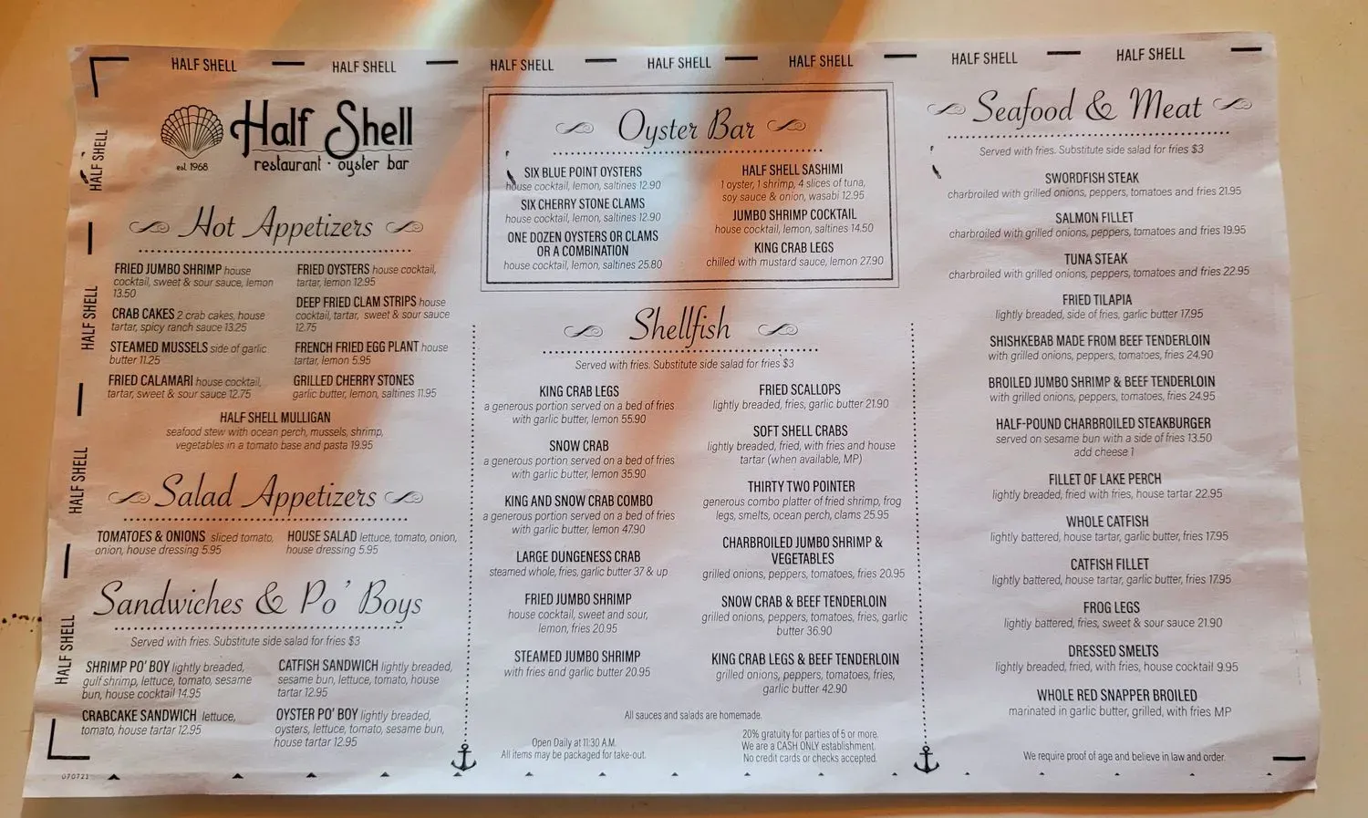 Menu 5