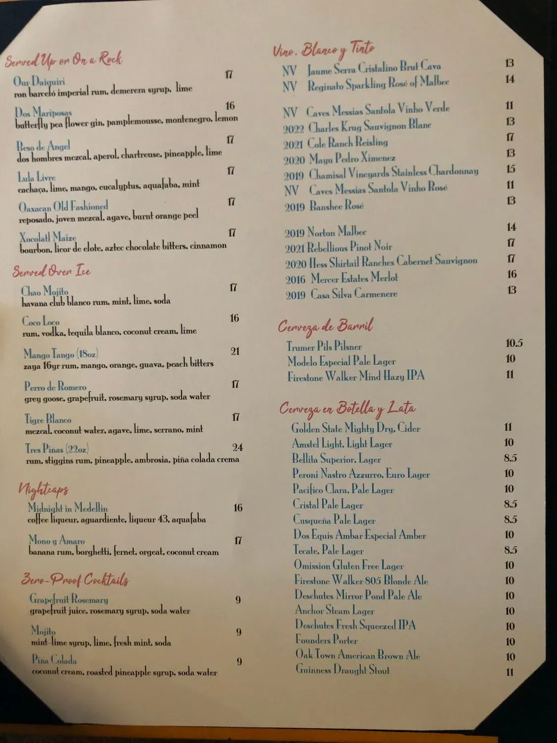 Menu 6