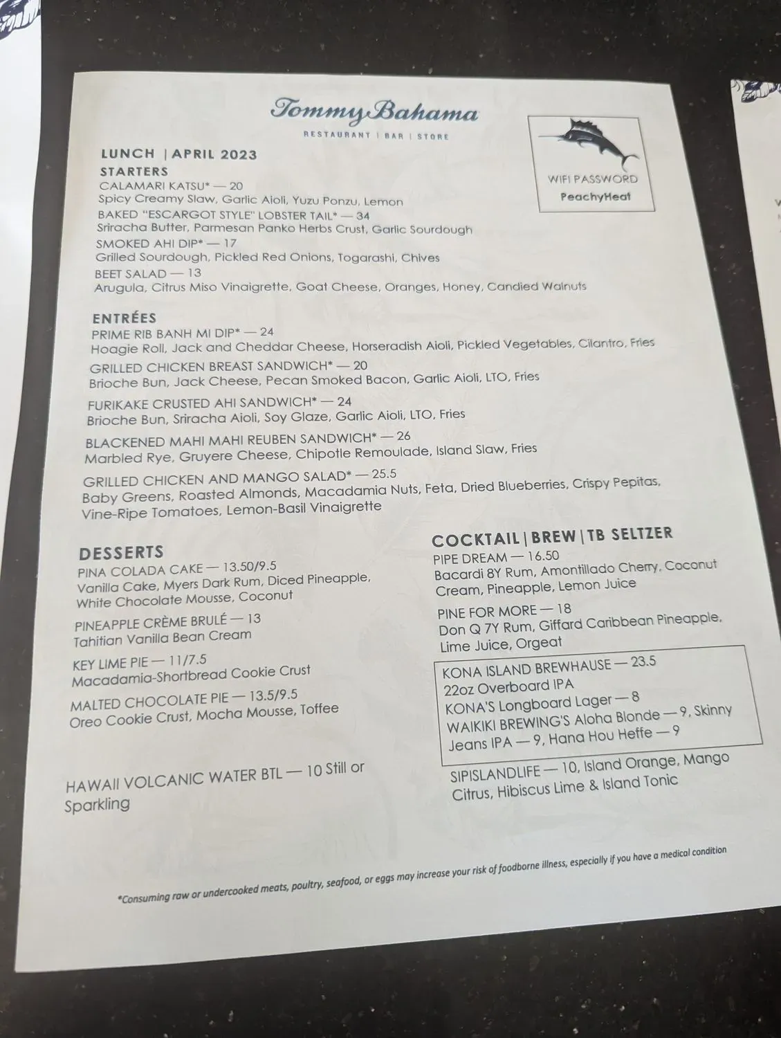 Menu 4