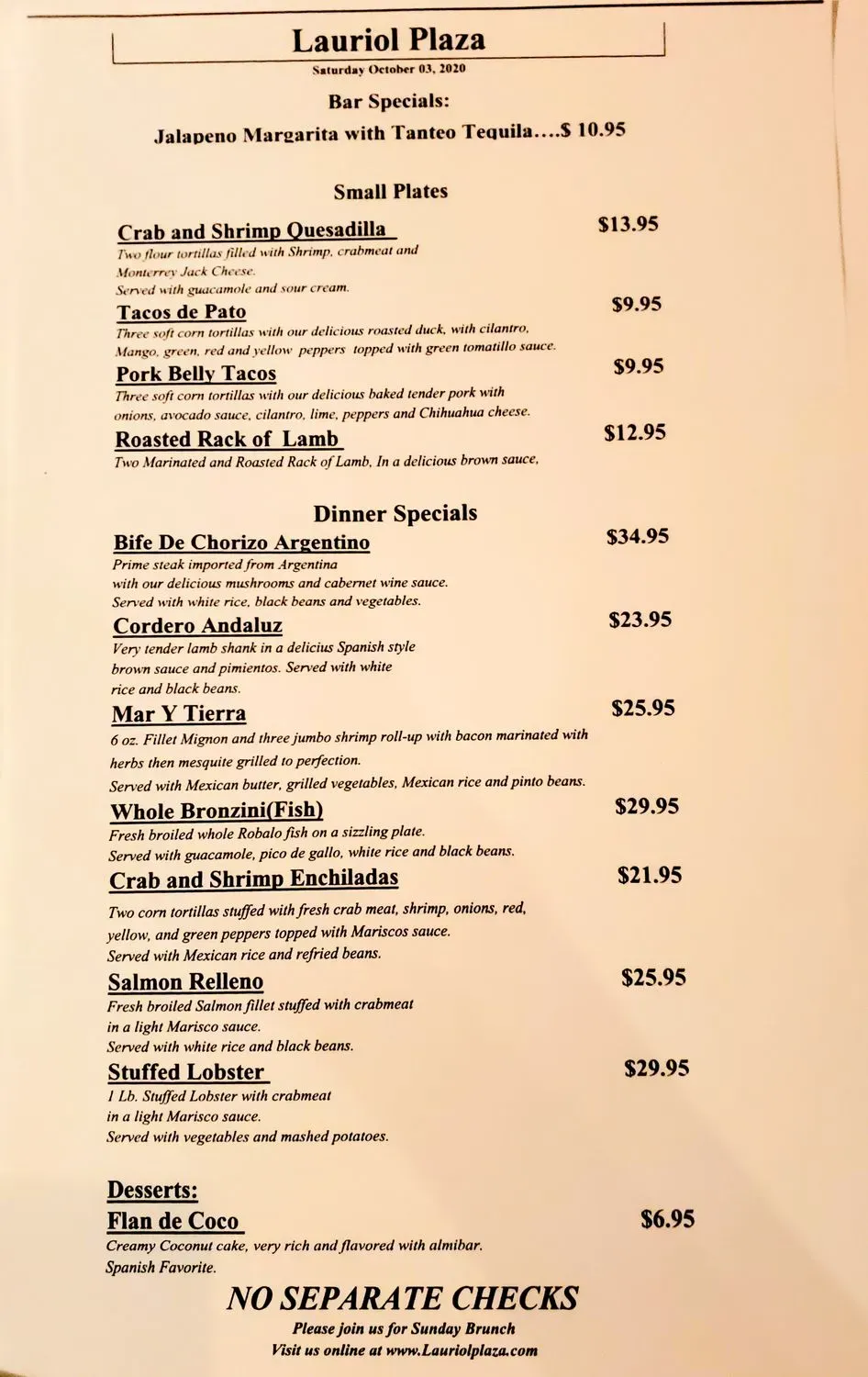 Menu 1