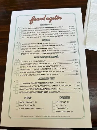 Menu 5