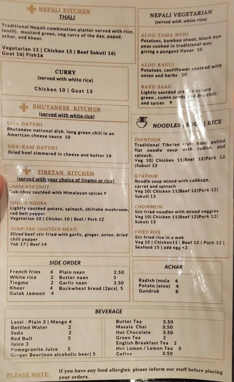 Menu 4