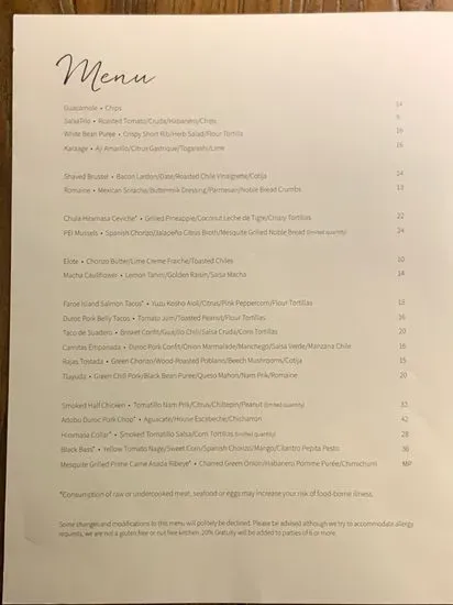 Menu 1