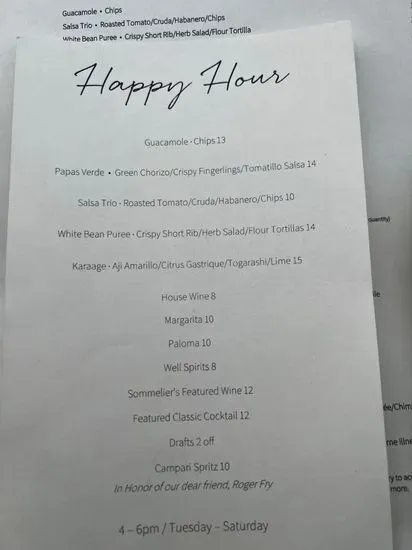 Menu 5