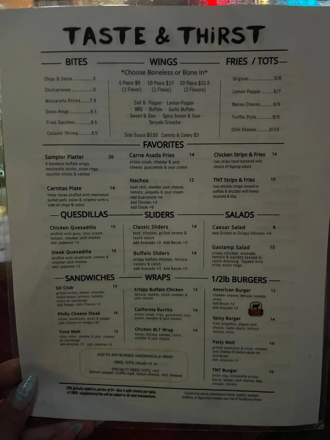 Menu 5