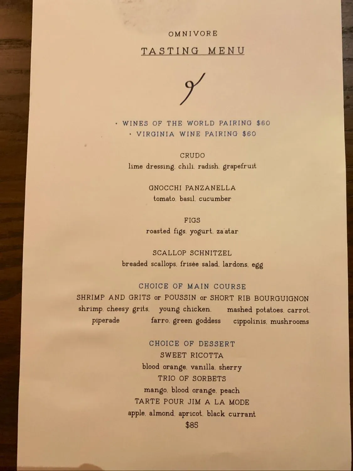 Menu 6