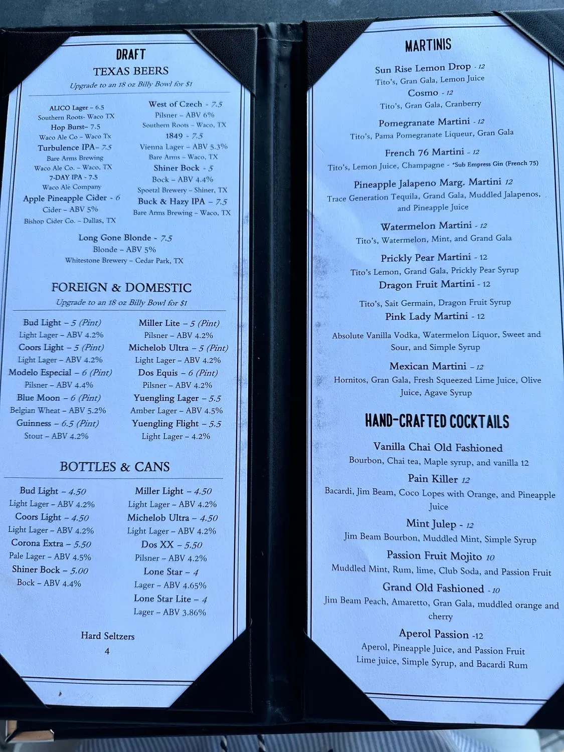 Menu 2