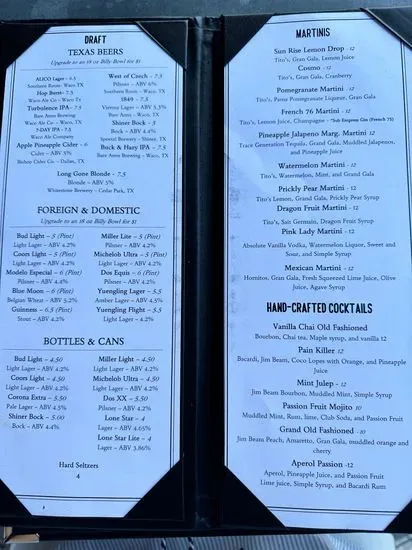 Menu 2