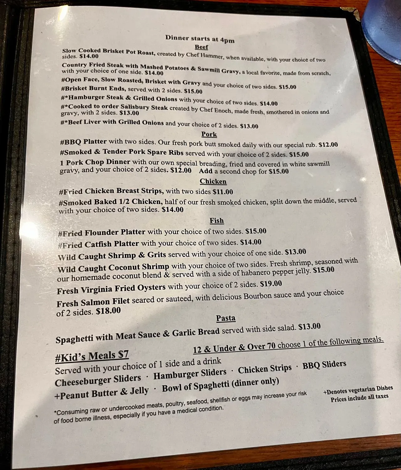 Menu 5