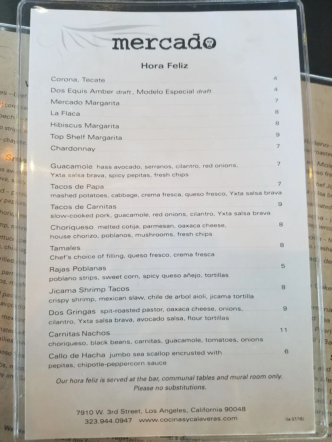 Menu 5