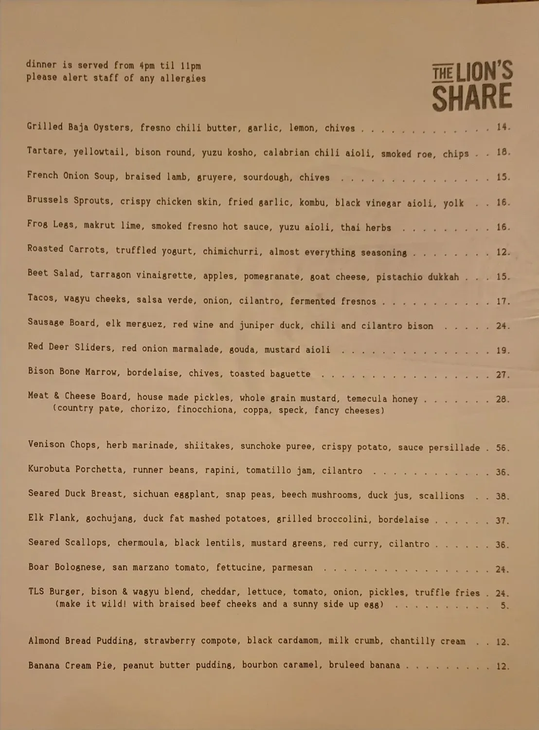 Menu 2