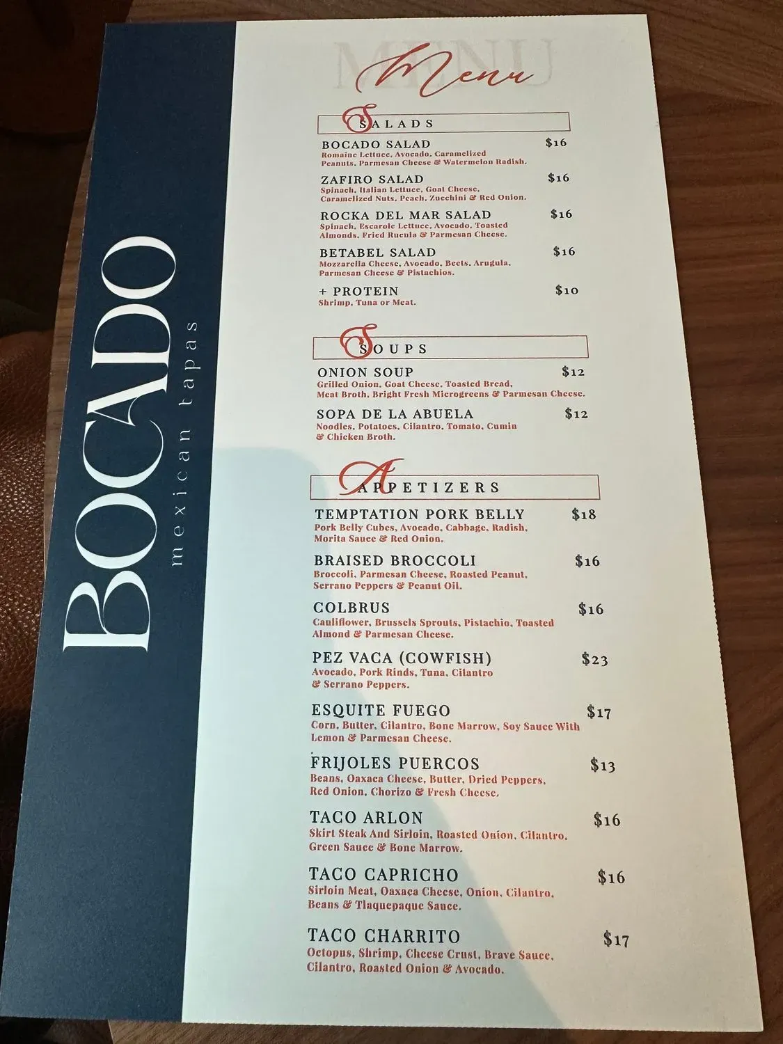 Menu 1