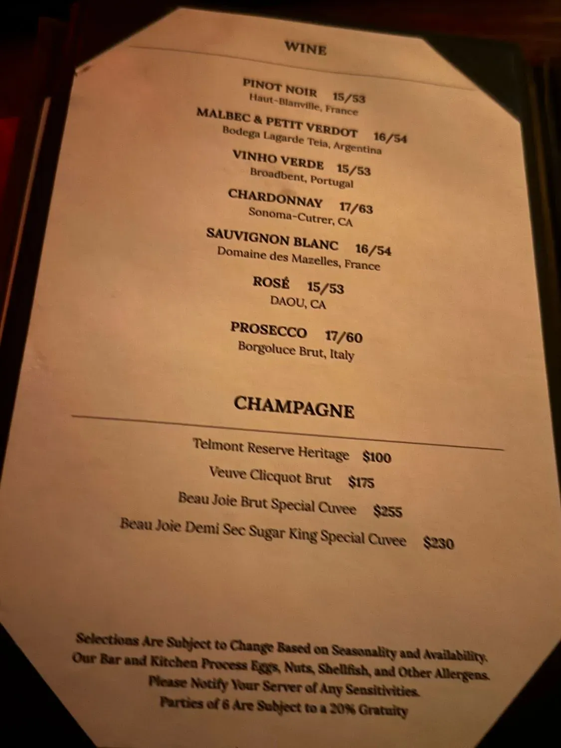 Menu 6