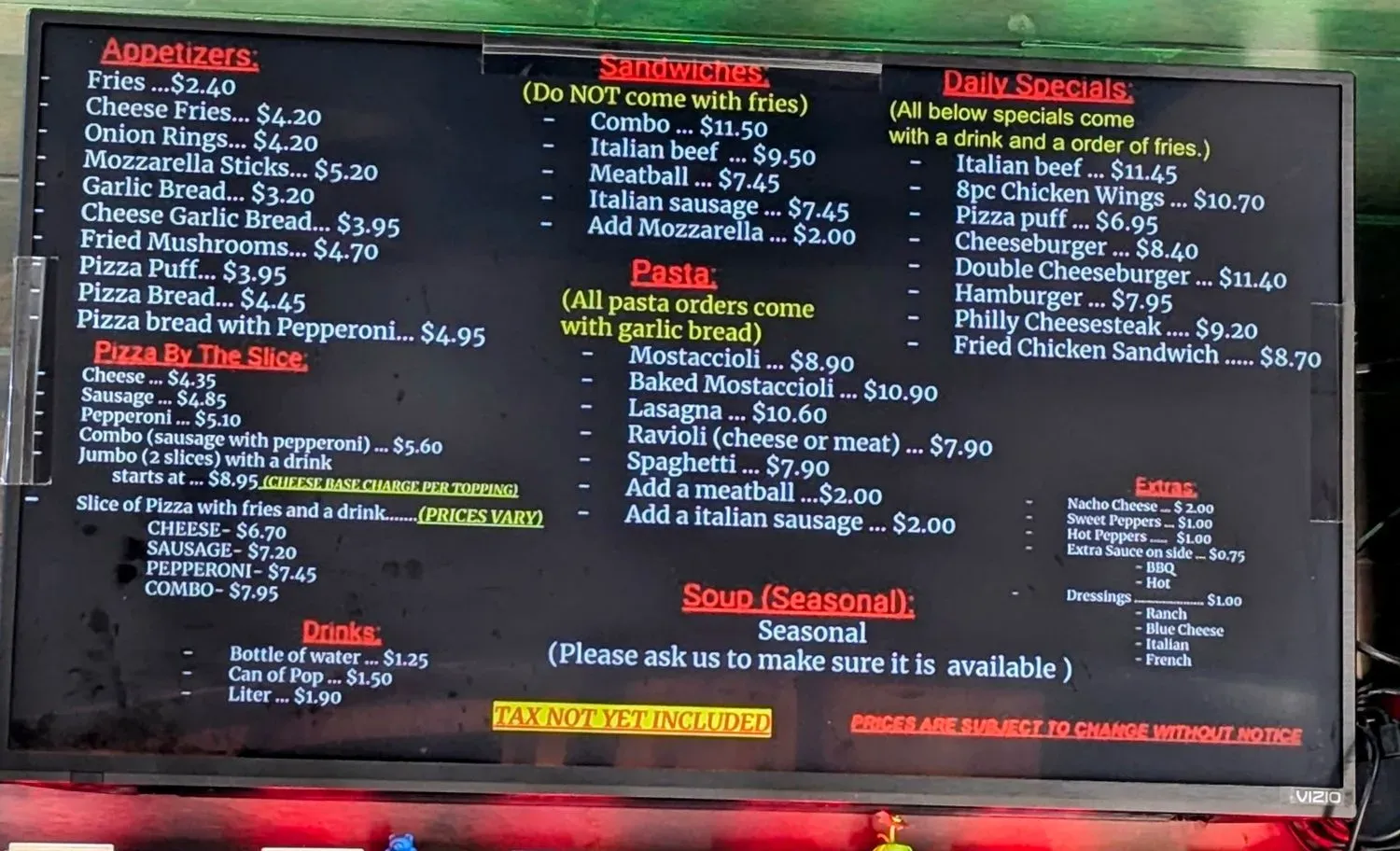 Menu 1