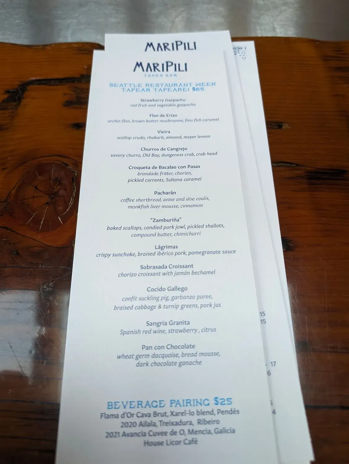 Menu 5