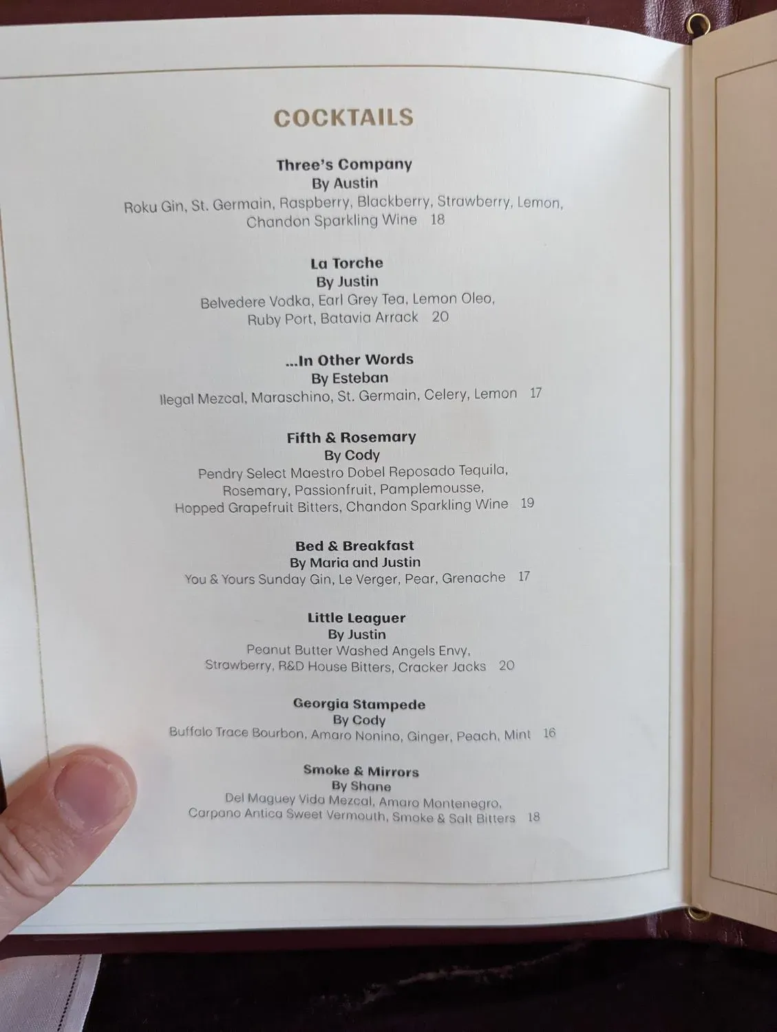 Menu 5