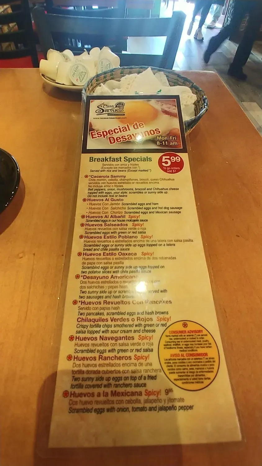 Menu 5