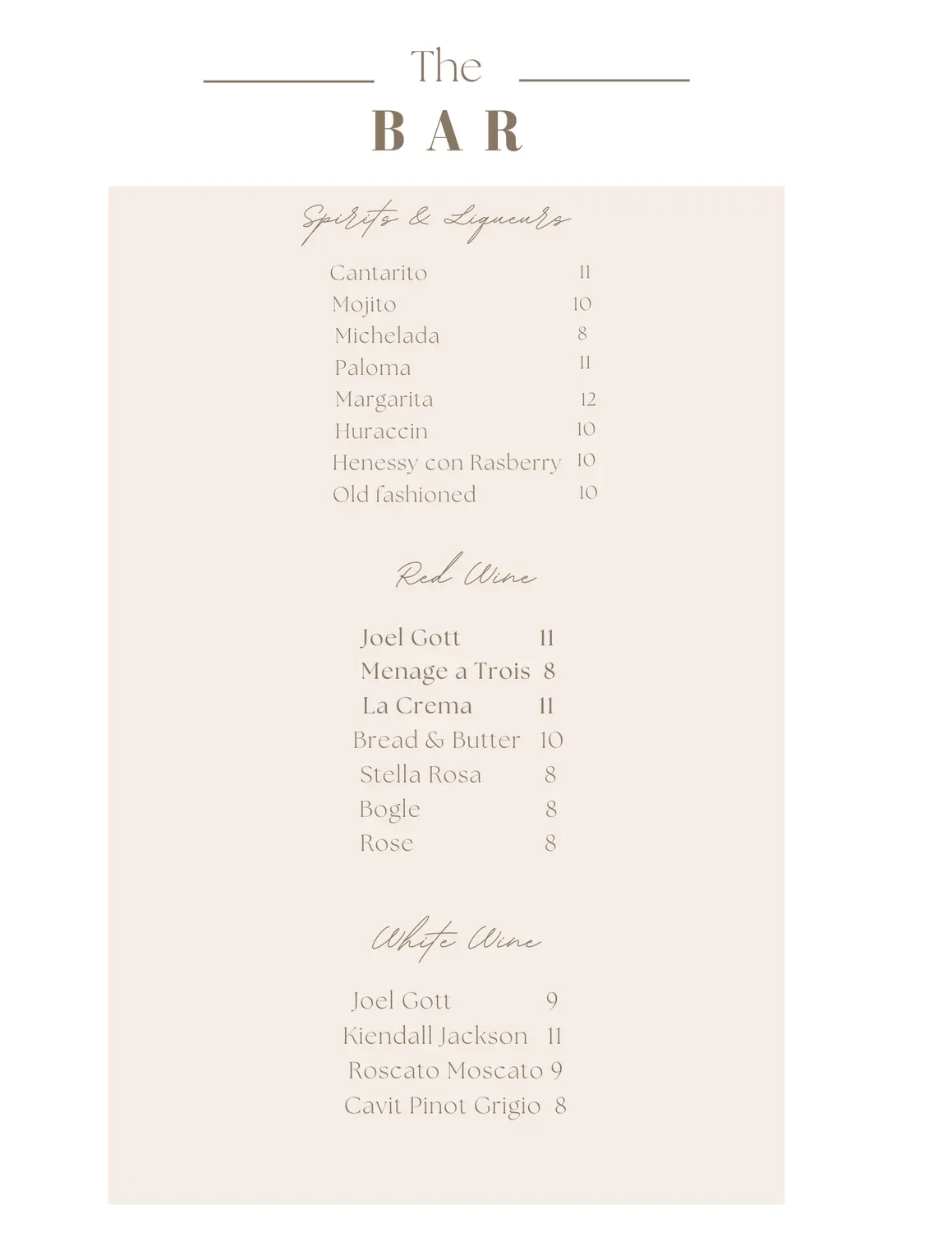 Menu 1