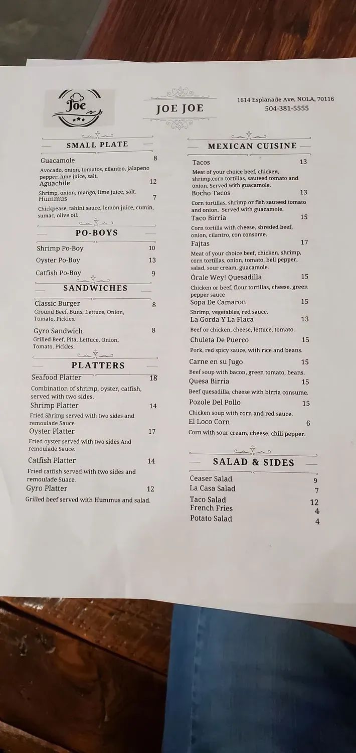 Menu 4