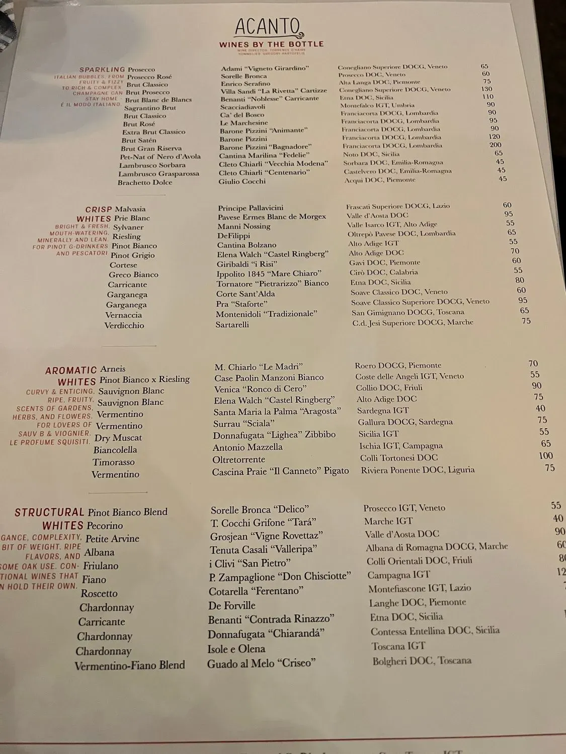 Menu 5