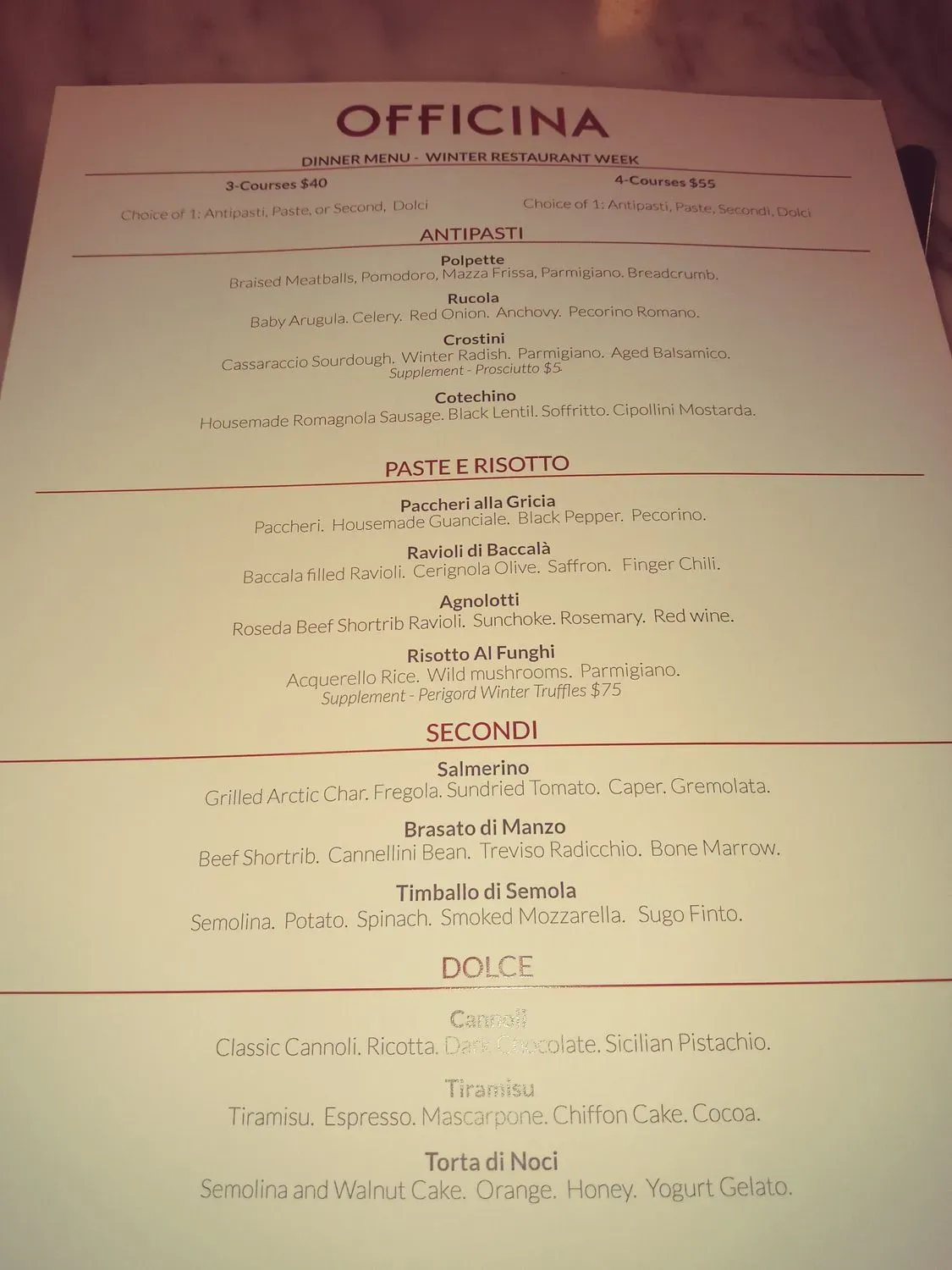 Menu 5