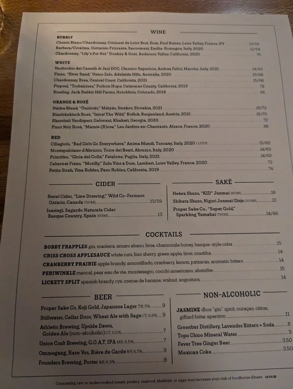 Menu 6