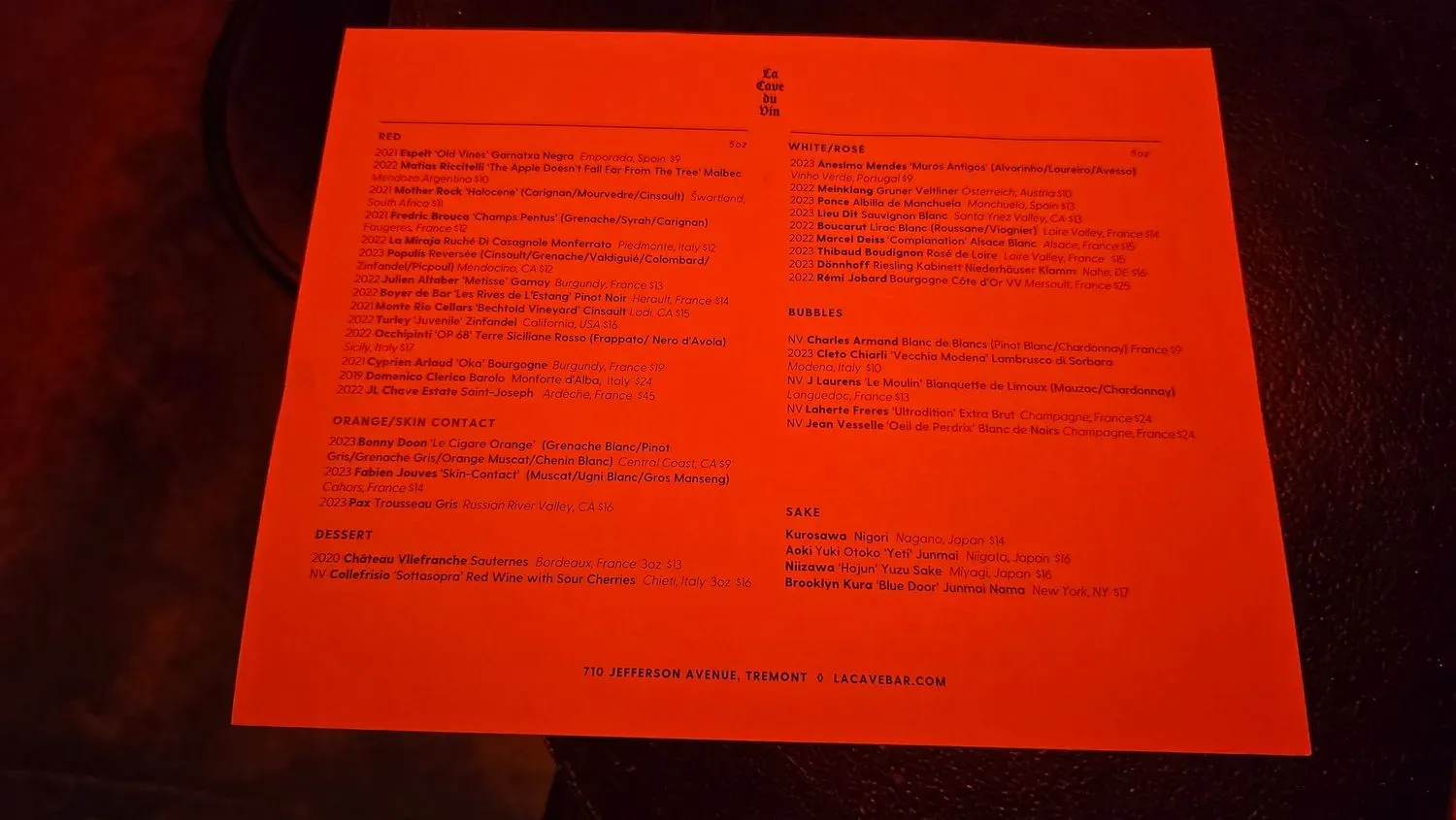 Menu 2