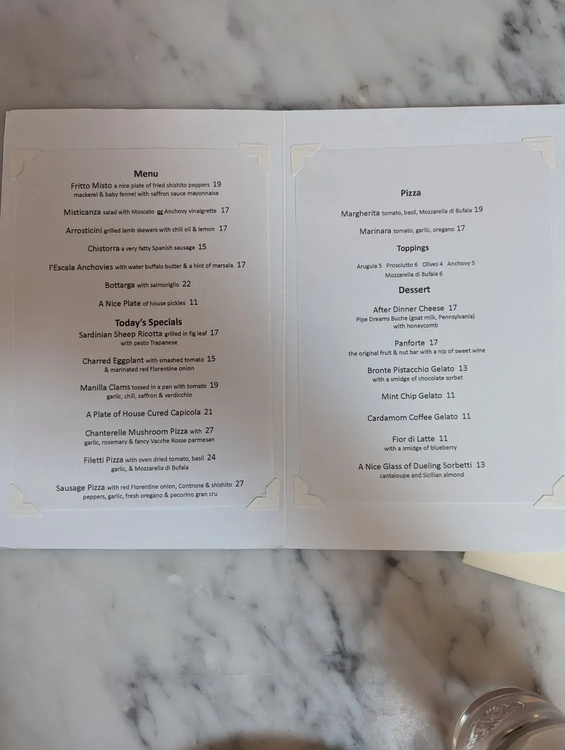 Menu 1