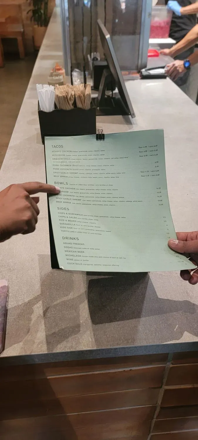 LOQUI Menu - Updated November 2025