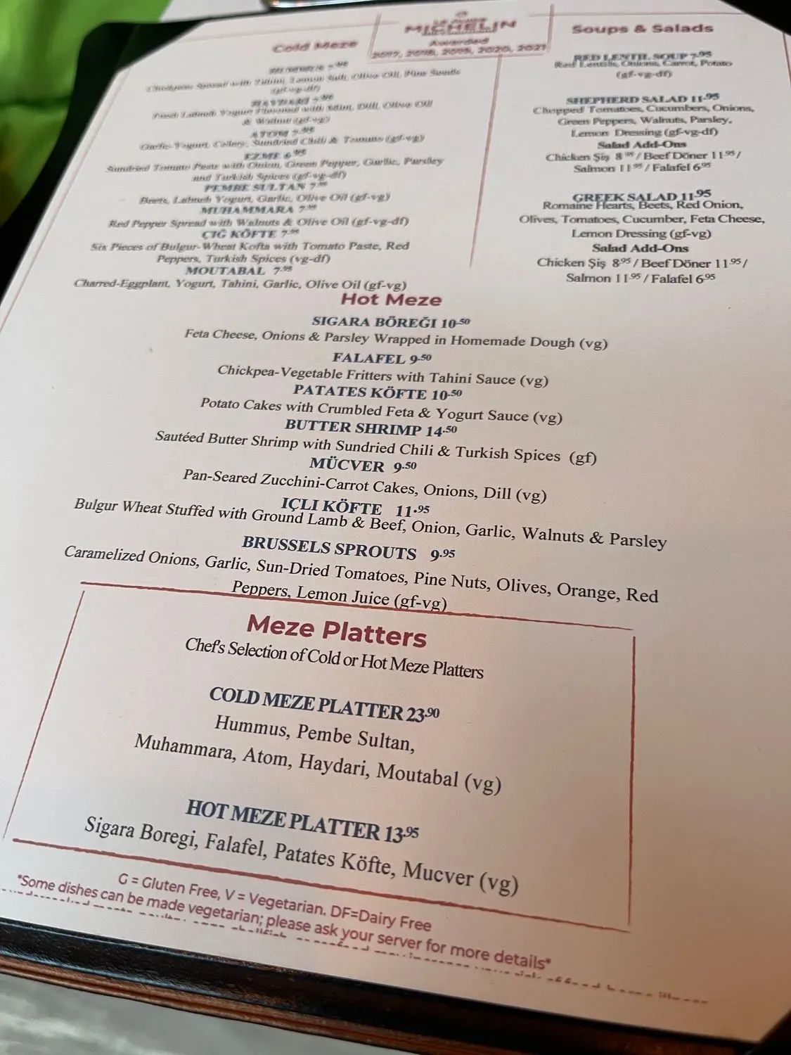 Menu 1