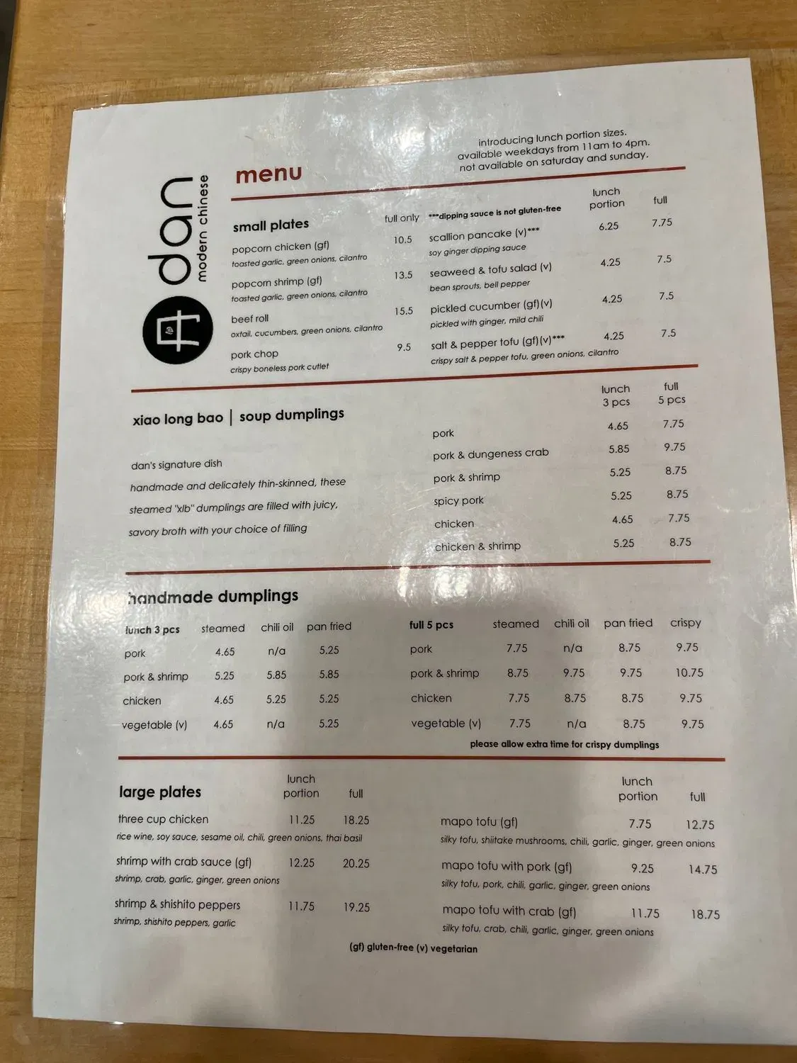 Menu 5