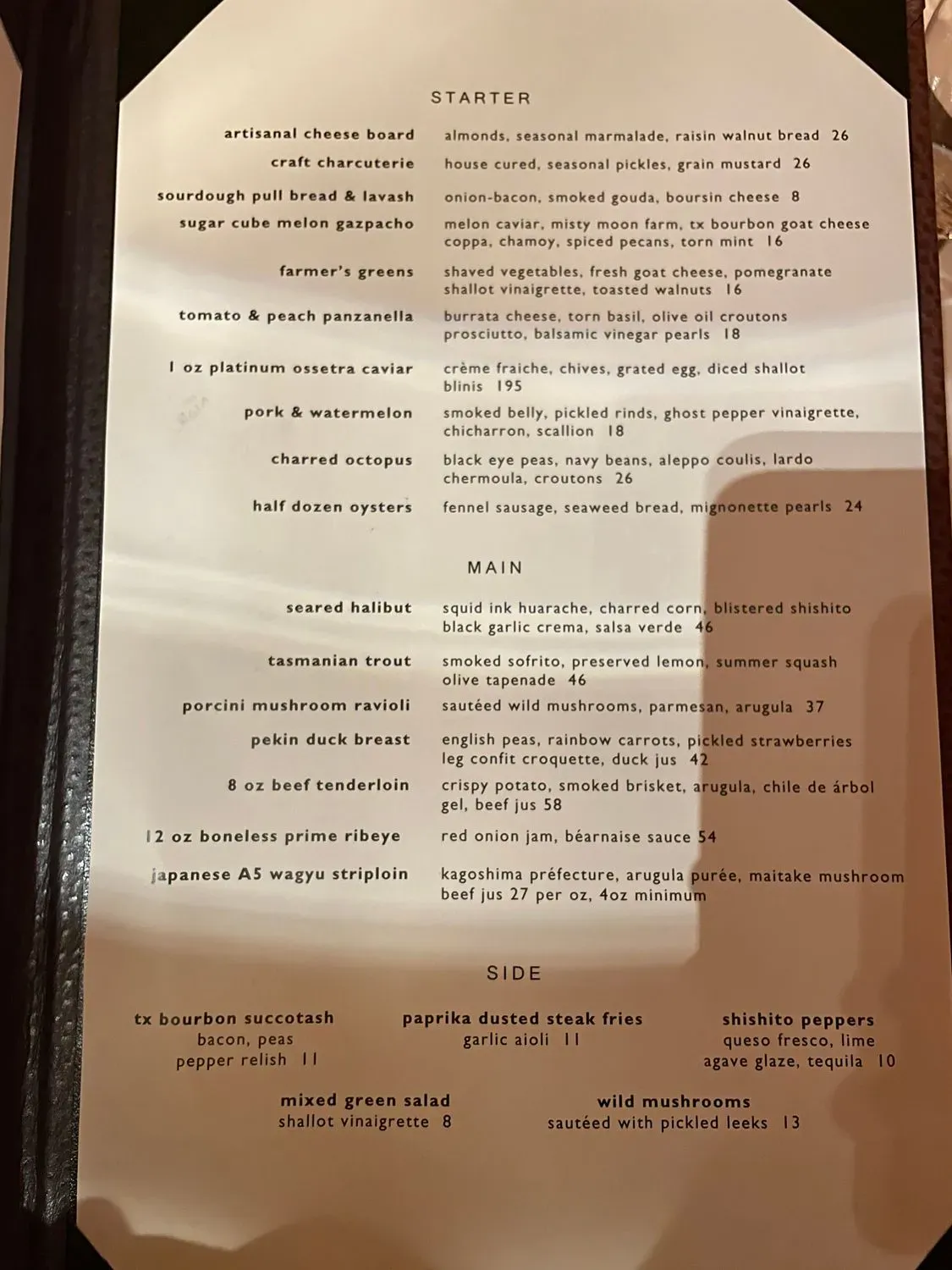 Menu 5