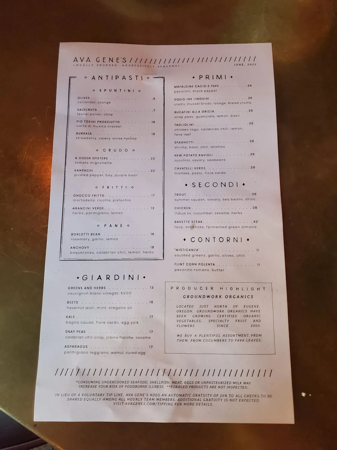 Menu 4