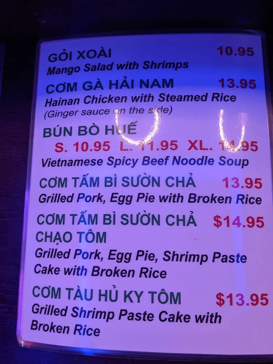 Menu 6